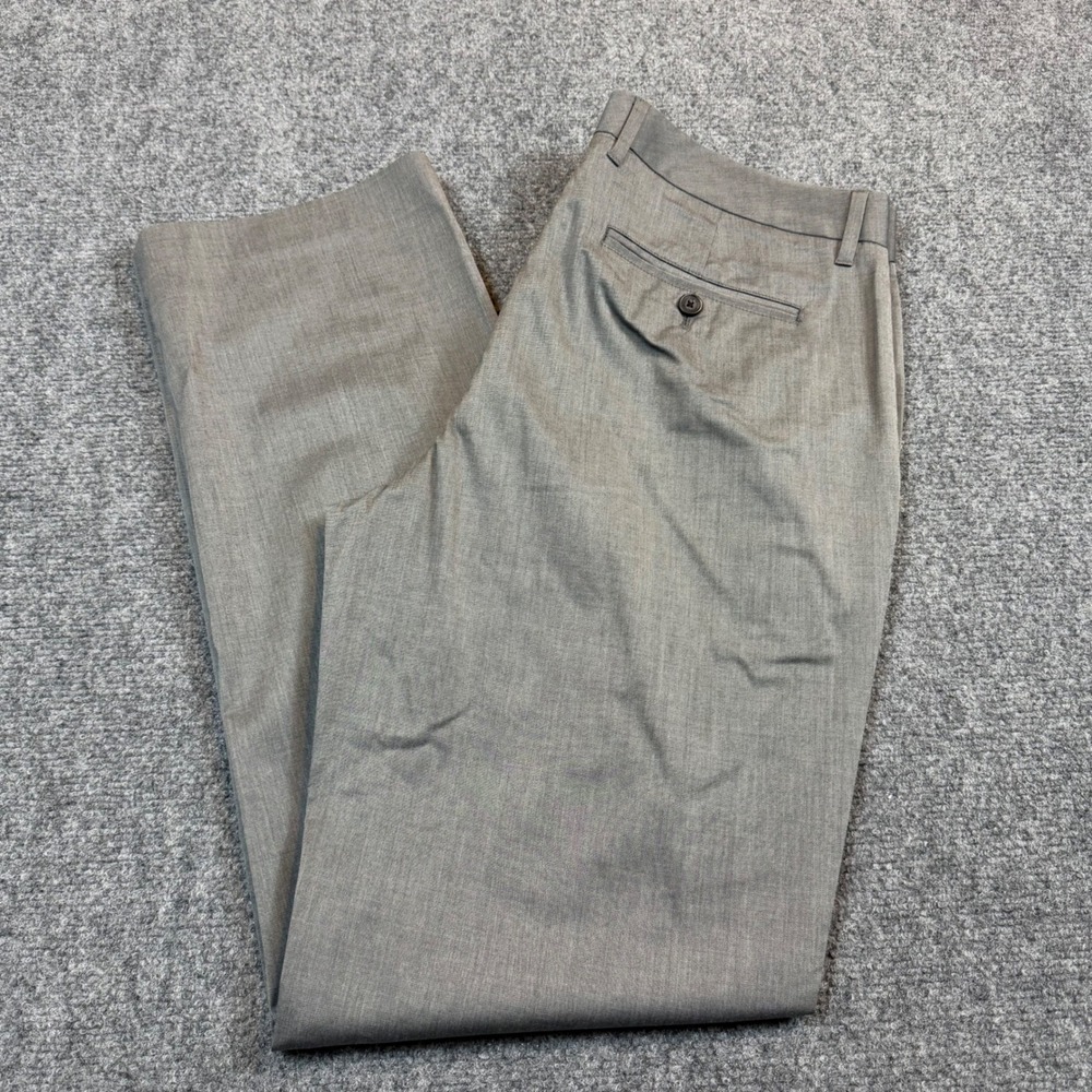 Bonobos Weekday Warrior Tuesday Dress Pants Mens 33x32 Grey Straight Leg Cotton